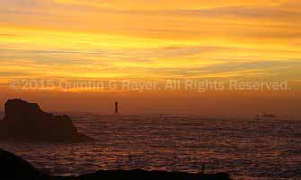 Hanois Lighthouse at Sunset